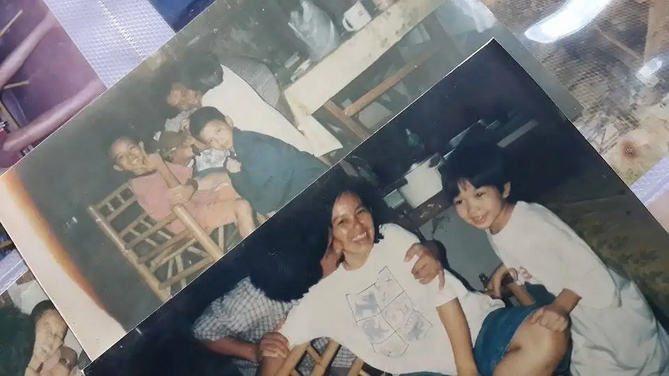 Old family photographs laid together